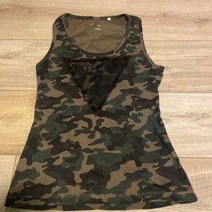 Guess Camo Tank Top SZ Large